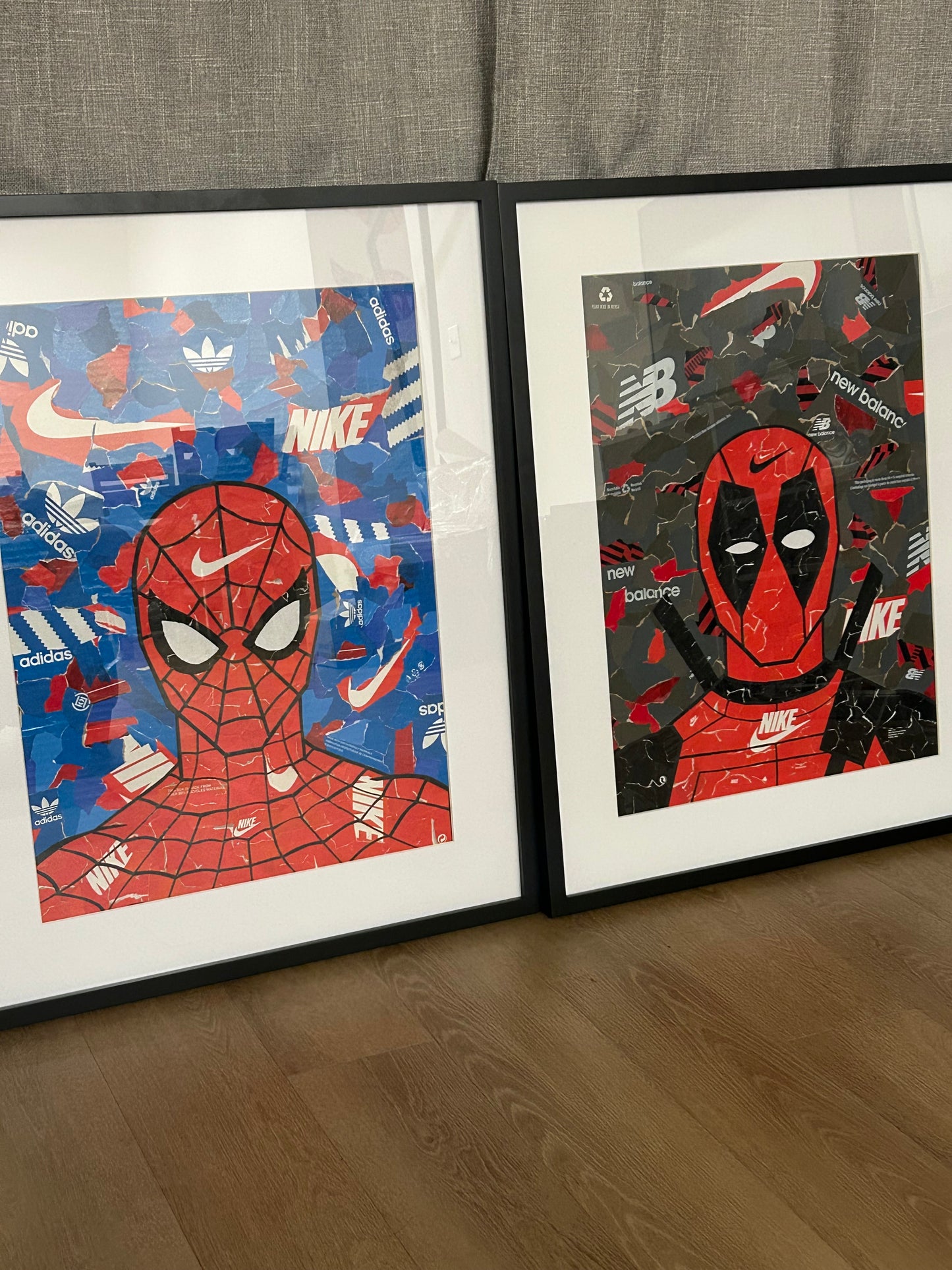Masked in Red “Deadpool” Framed Artwork