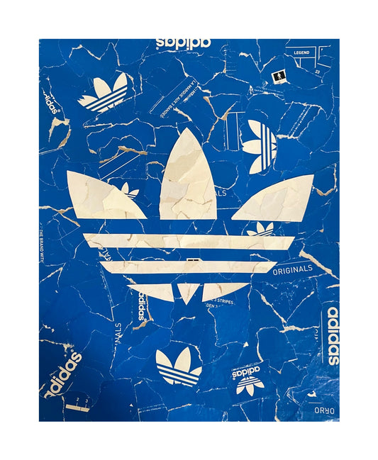 One-of-one sneaker box artwork by Rare23 emphasizing exclusivity, originality, and raw deconstructed texture design